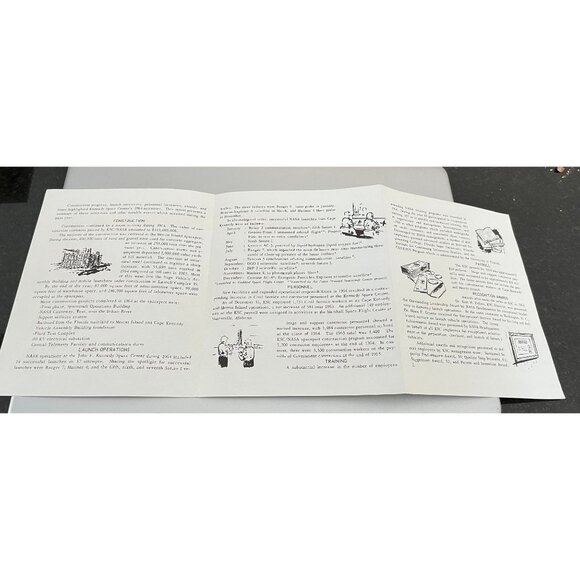 Vintage "NASA At Cape Kennedy" NASA Pamphlet Dr. Kurt H. Debus, Director - Picture 2 of 2